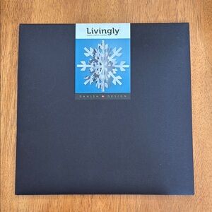 Livingly Scandinavian Danish 3D 12 inch Snowflake Design NEW Handmade in Denmark